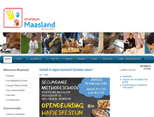 Tablet Screenshot of campusmaasland.be